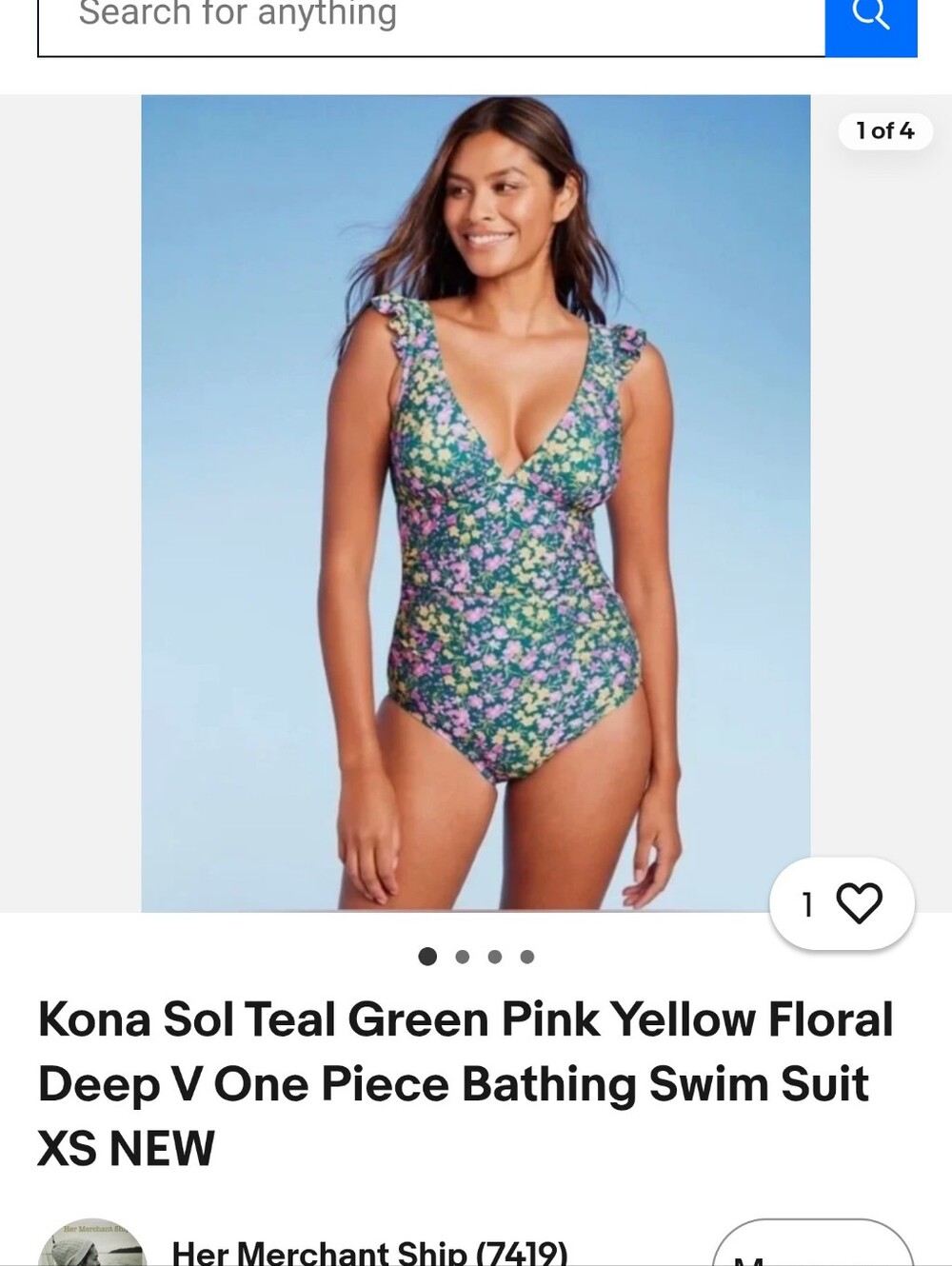 Kona Sol Floral One-Piece Swimsuit